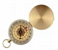 Pocket Copper luminous Compass for