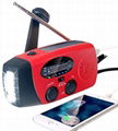 Weather Radio/NOAA Radio/Solar Hand crank radio/Emergency Radio/ power bank