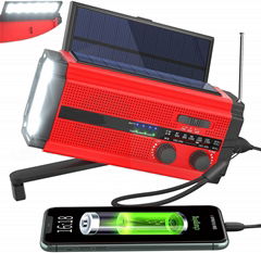 Solar dynamo radio/hand crank radio