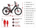 Electric bicycle RS-A01 120KM range cargo electric bike 8