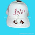 Solar cooling cap