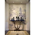 hand painted landscape silk wallpaper - Westlake Scenery