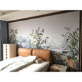 hand painted landscape silk wallpaper - Westlake Scenery