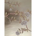 hinoiserie hand painted wallpaper on champine gold foil