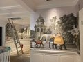 Panoramic hand painted landscape wallpaper- Early Views of India