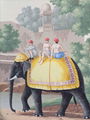 Panoramic hand painted wallpaper for home deco - Early Views of India