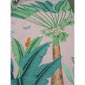 Palm Chinoiserie hand painted wallpaper on pink silk, hand painted artworks 6