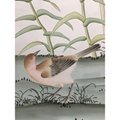 Chinoiserie hand painted wallpaper on silk with partial embroidery