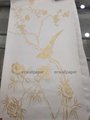 Gold painting hand painted wallpaper on white silk, Chinoiserie wallpaper