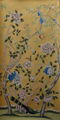 Peacock Chinoiserie hand painted wallpaper on yellow silk for home deco 3