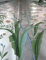 Palm Chinoiserie handpainted wallpaper silver metallic, Chinoiserie wallpaper