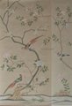 Chinoiserie hand painted wallpaper on silk, Chinoiserie silk wallpaper artworks