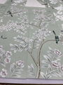 Chinoiserie handpainted wallpaper on slub silk, Chinoiserie silk artworks