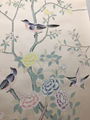 Chinoiserie panels, Hand painted Chinoiserie wallpaper, wallpaper mural 3ftx8ft