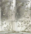 Chinoiserie panels, handpainted wallpaper, Chinoiserie wallpaper 3ft x 7ft