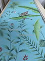 Chinoiserie Handpainted Wallpaper On Blue Xuan Paper 3ft by 9ft