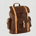 Washed canvas backpack