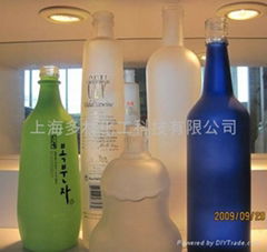 wine bottle glass etching powder