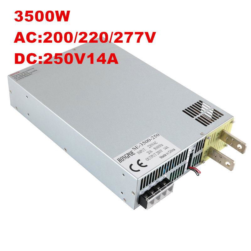 3500W high power switching power supply DC250V14A 0-250V adjustable power supply