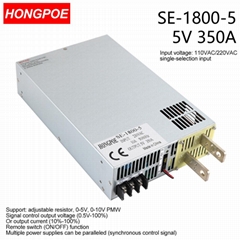 1800W Switching Power Supply 5V350A DC Power Supply 0-5VAnalog Signal Control