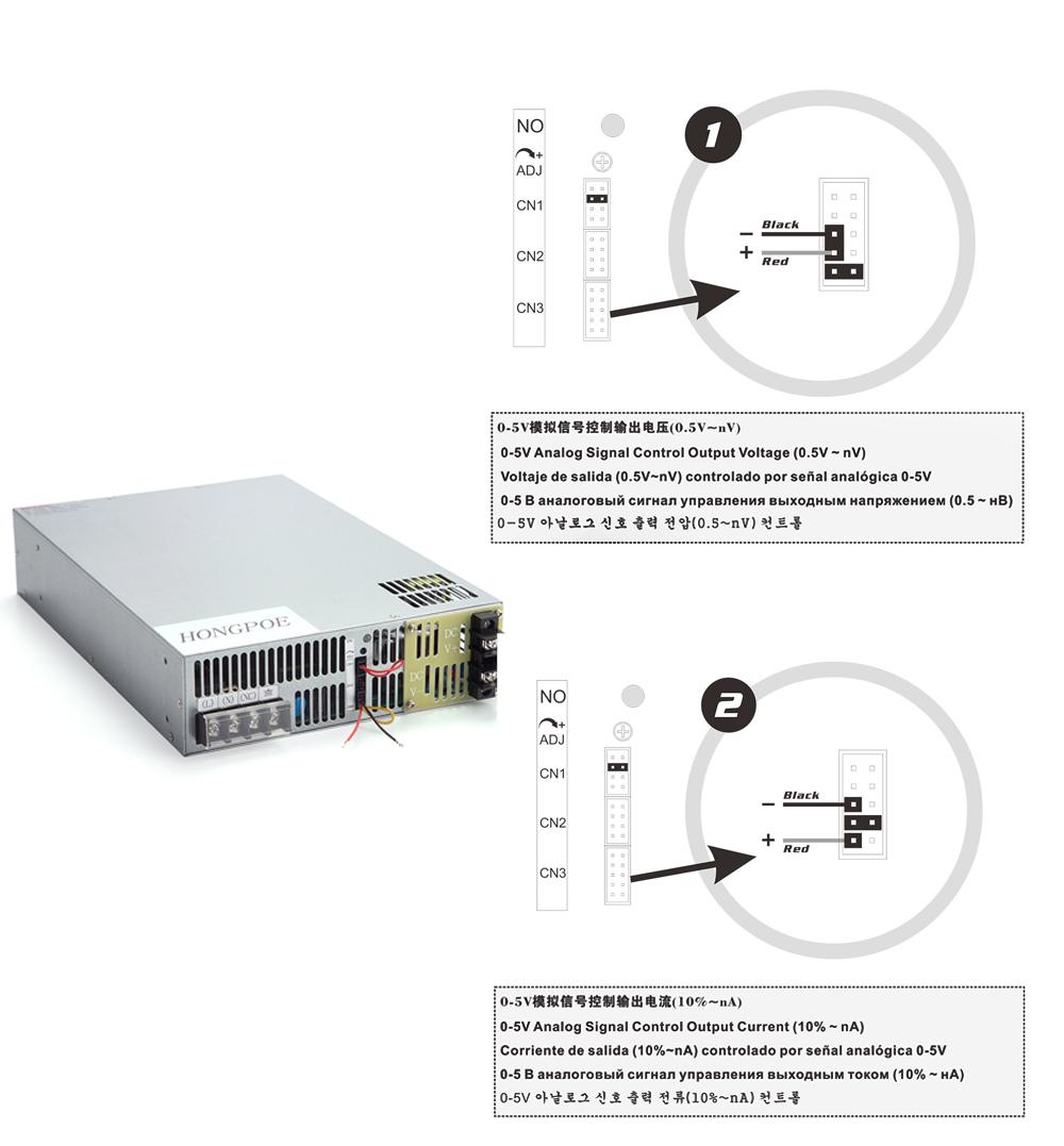 1500W 90V直流電源0-90V可調0-5V模擬控制輸出電壓/電流 2