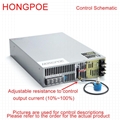 1800W 200VDC Power Supply 0-200V Adjustable Power 0-5V Analog Control output