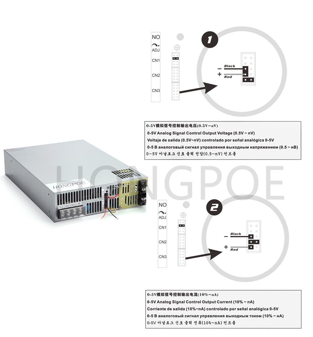 1800W 250V直流電源0-250V可調0-5V模擬控制輸出電壓/電流 2