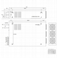 4500W 200V开关电源0-200V可调0-5V模拟控制输出电压/电流