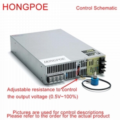 1500W 400VDC Power Supply 0-400V Adjustable Power 0-5V Analog Control output