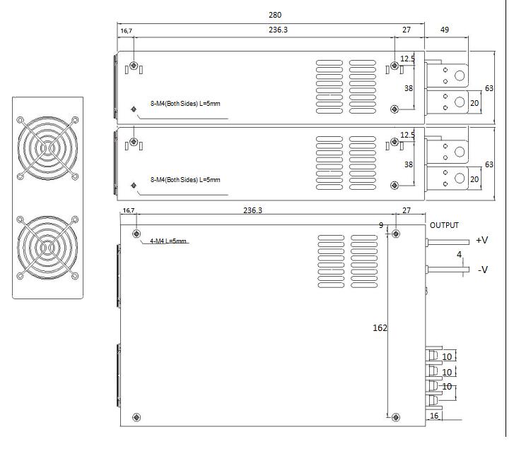 4500W 15V開關電源0-15V可調0-5V模擬控制輸出電壓/電流 5