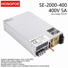 2000W 400VDC Power Supply 0-400V Adjustable Power 0-5V Analog Control output