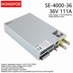 4000W 36V Power Supply 0-36V Adjustable Power 0-5V analog signal 110/220VAC
