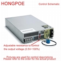 4000W 72V Power Supply 0-72V Adjustable Power 0-5V analog signal 110/220VAC