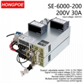 6000W 200V Power Supply 0-200V Adjustable Power 0-5V analog signal 220/380VAC