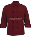 Uncommon Threads Basic Fit Chef Coats with Black Plastic Buttons,chefs uniform