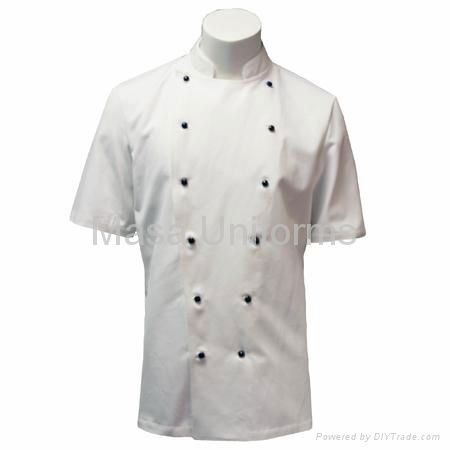 Chef Coat in Midweight w/ Short Sleeves,chef clothes/chef wear/chef uniform