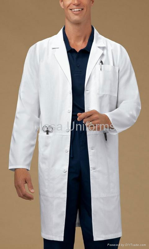 Unisex Lab Coat Hospital Staff Uniforms medical designs doctor white lab coat