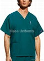  Unisex V-Neck Top V-neck hospital medical scrubs nursing uniform 1