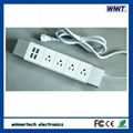 Slim designed power strip with usb port, 1.8m length cable