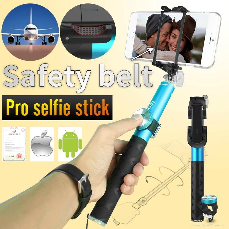 NOOSY Top Quality Selfie Stick Monopod Aluminum Selfie Stick with Bluetooth 3
