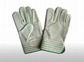 cow split leather working glove 2