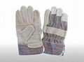 cow split leather working glove 2