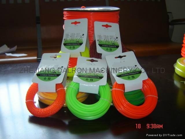 Grass nylon line with card head package