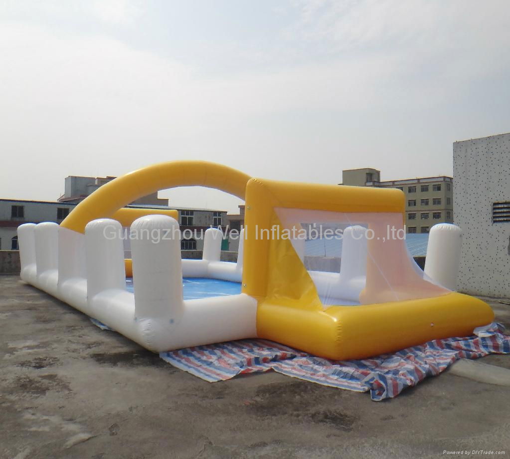 inflatable football field/ inflatable soccer field/ soap water soccer field 4