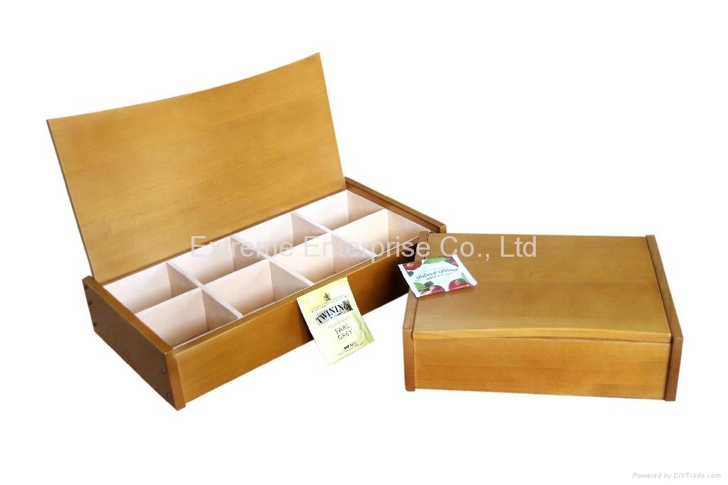 Beautifully Handcrafted Tea Wooden Compartment Chests 1