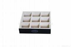 Durable 9 Compartment Tea Wooden Stand