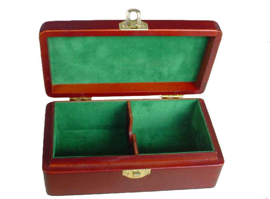 High-Grade Wooden Tea Box Felt Tea Chest