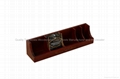 Dark Brown Stained Tea Bags Wooden Display Box 2