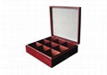 Beautifully Crafted 9 Compartment Solid Wood Tea Box 1