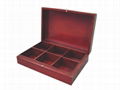 Elegant Dark Brown Wooden Tea and Chocolate Box 1